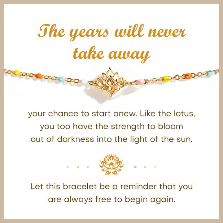 Olivenorma Lotus Birthstone Flower Personalized Bracelet - image 3