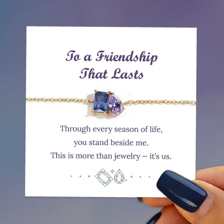 Olivenorma Birthstone Teardrop Friendship Bracelet - image 0