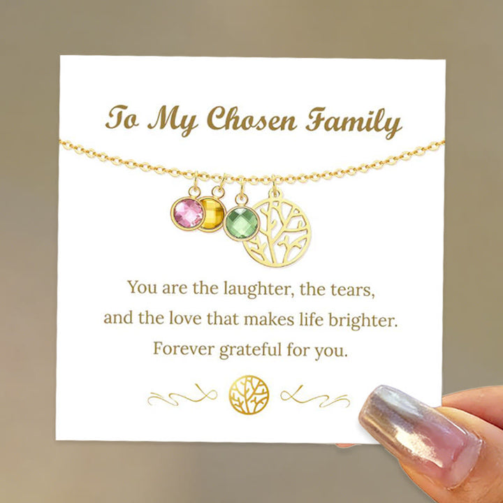Olivenorma Personalized Tree of Life Birthstone Necklace - image 0