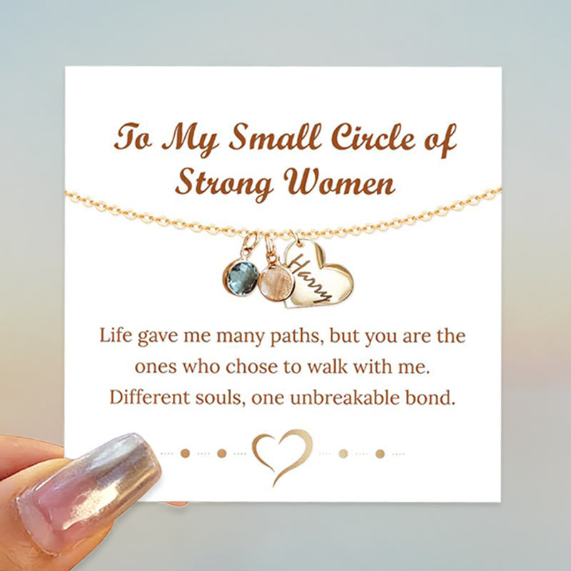 Olivenorma Personalized Heart Name Birthstone Necklace - image 0