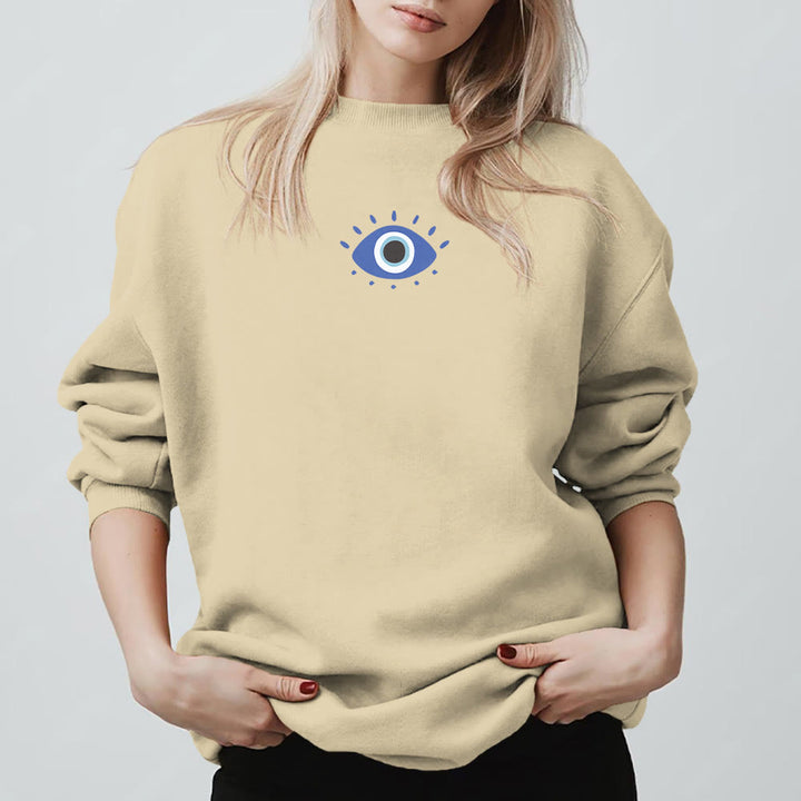 Olivenorma Trendy Demon Eye Quote Sweatshirt - image 12