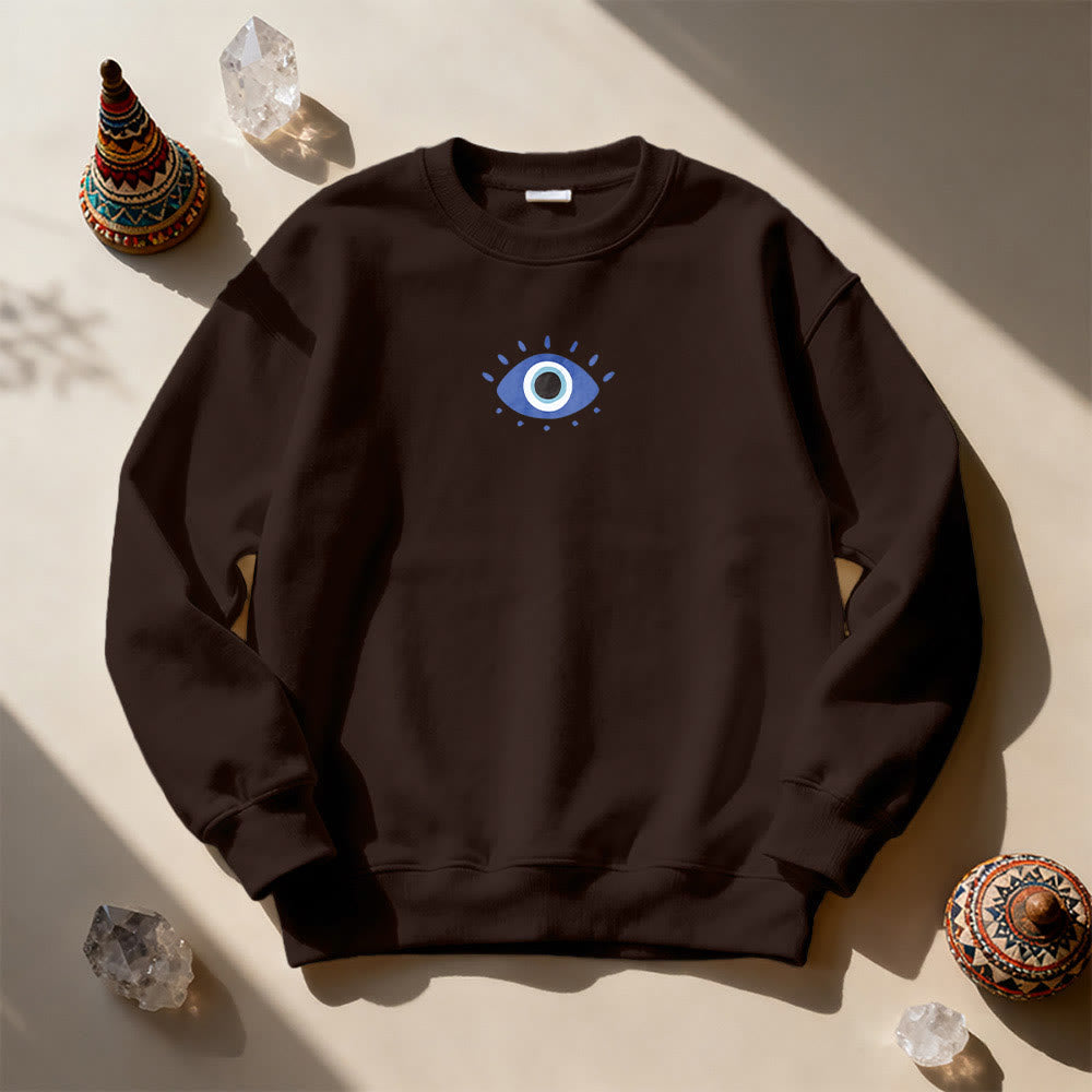 Olivenorma Trendy Demon Eye Quote Sweatshirt - image 14