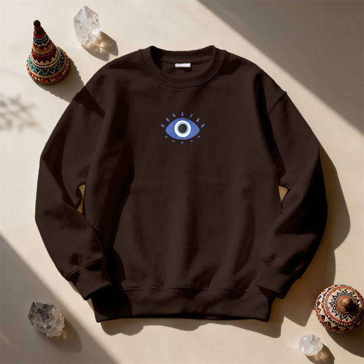 Olivenorma Trendy Demon Eye Quote Sweatshirt - image 14