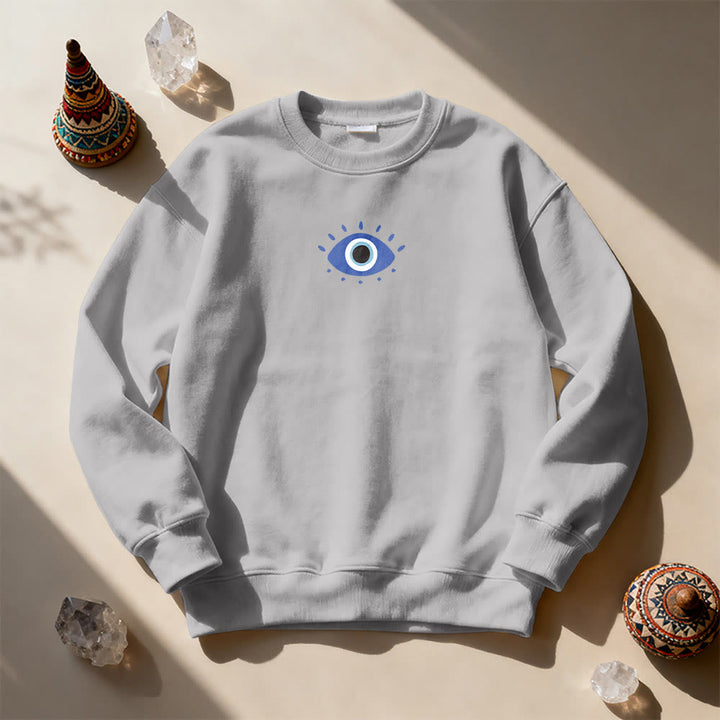 Olivenorma Trendy Demon Eye Quote Sweatshirt - image 11
