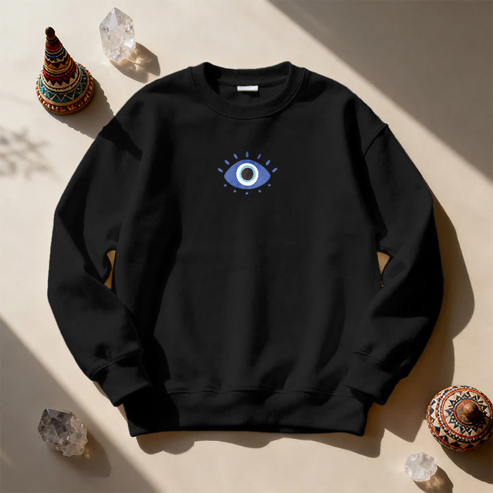 Olivenorma Trendy Demon Eye Quote Sweatshirt - image 8