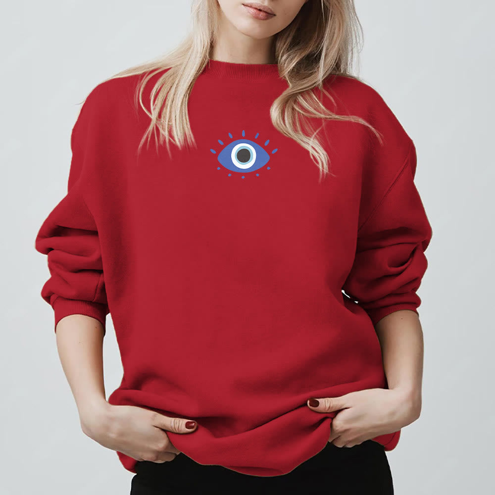 Olivenorma Trendy Demon Eye Quote Sweatshirt - image 24