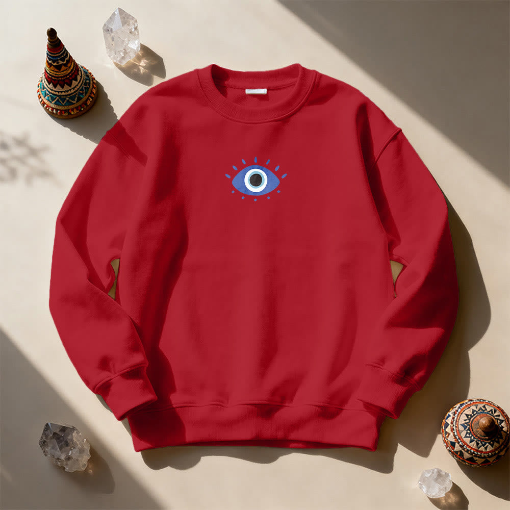 Olivenorma Trendy Demon Eye Quote Sweatshirt - image 23