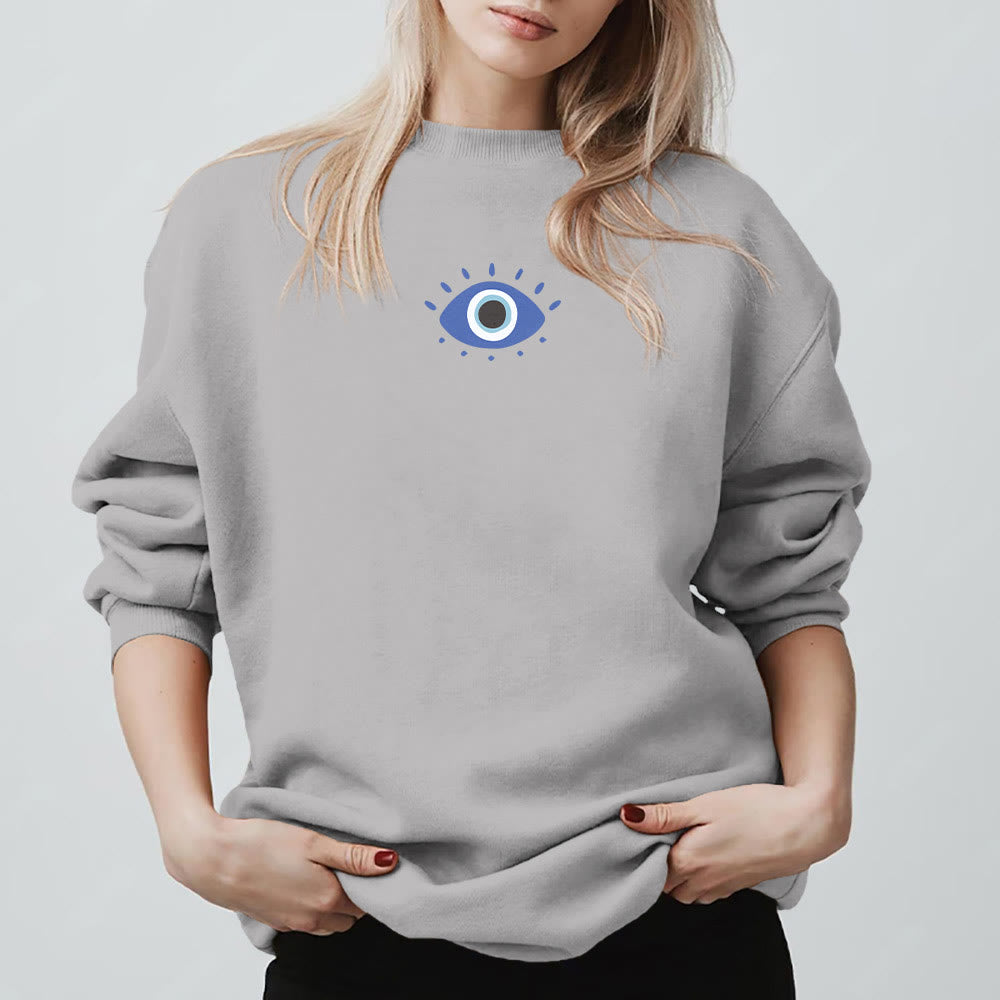 Olivenorma Trendy Demon Eye Quote Sweatshirt - image 6