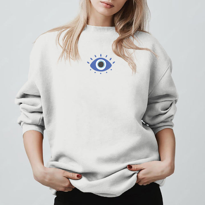 Olivenorma Trendy Demon Eye Quote Sweatshirt - image 6