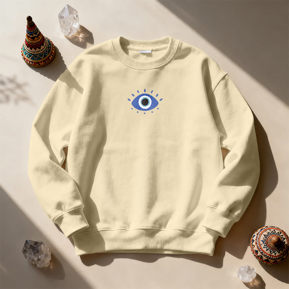 Olivenorma Trendy Demon Eye Quote Sweatshirt - image 17