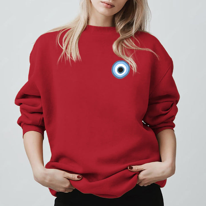 Olivenorma Unisex Blue Evil Eye Sweatshirt - image 18