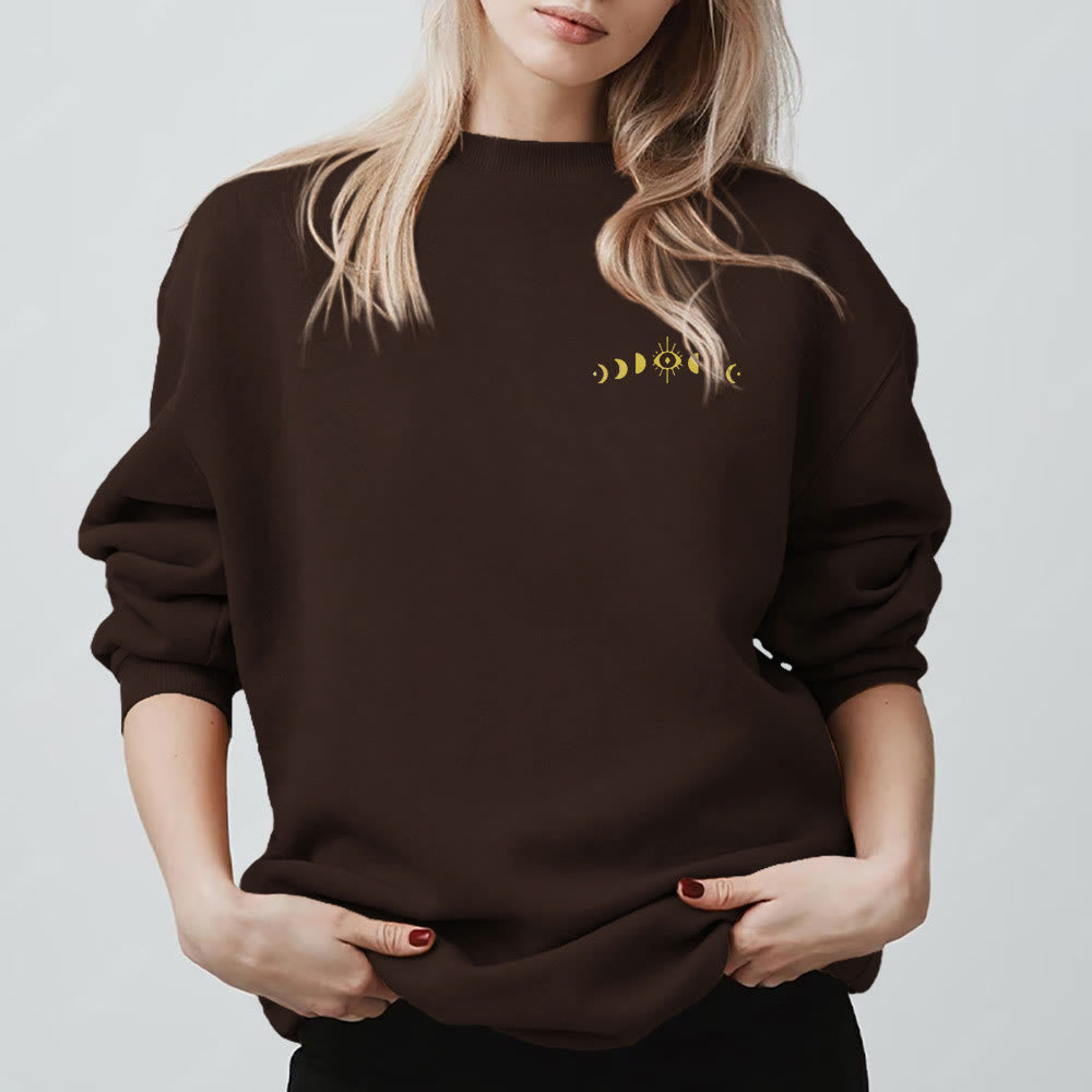Olivenorma Layered Evil Eye Moon Phases Sweatshirt - image 15
