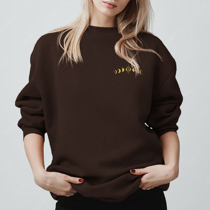 Olivenorma Layered Evil Eye Moon Phases Sweatshirt - image 15