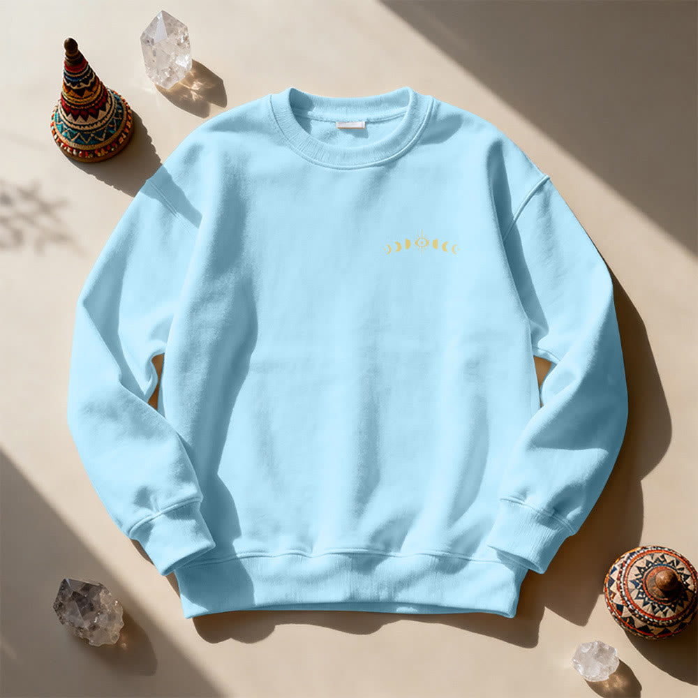 Olivenorma Layered Evil Eye Moon Phases Sweatshirt - image 20