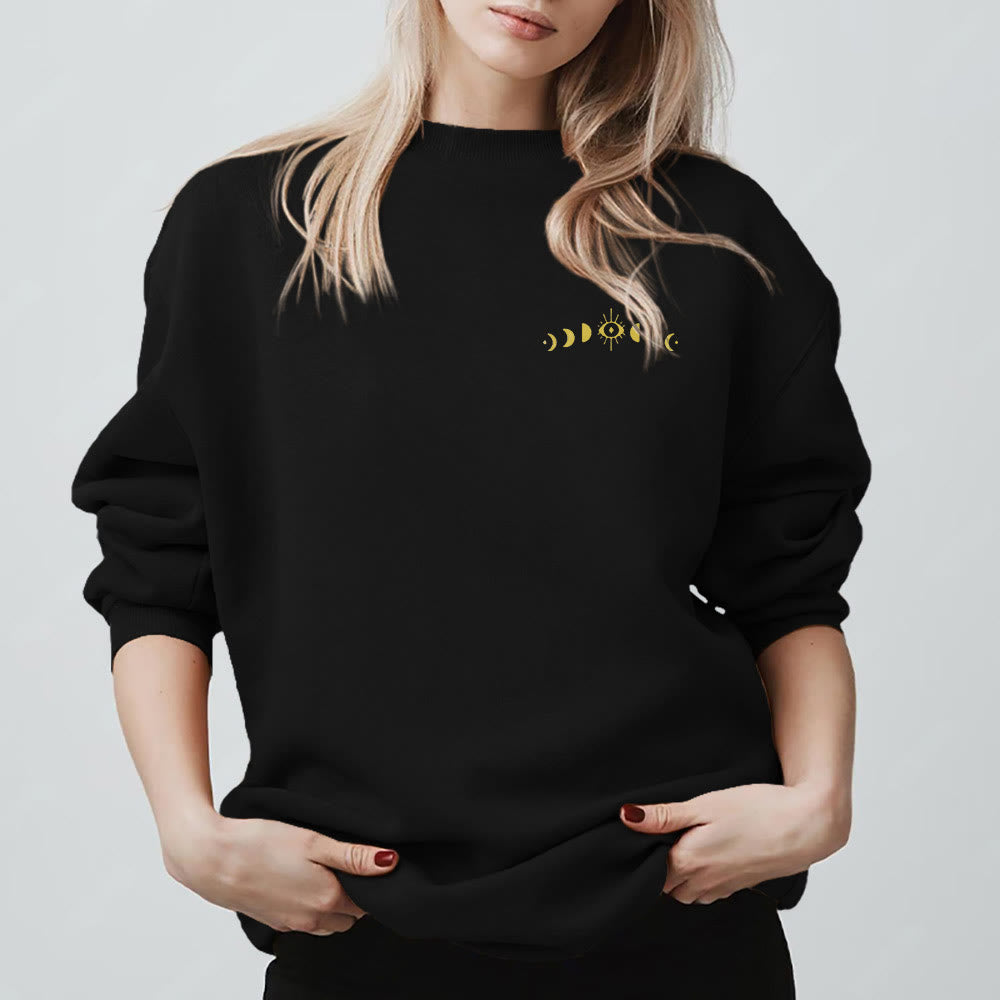 Olivenorma Layered Evil Eye Moon Phases Sweatshirt - image 9