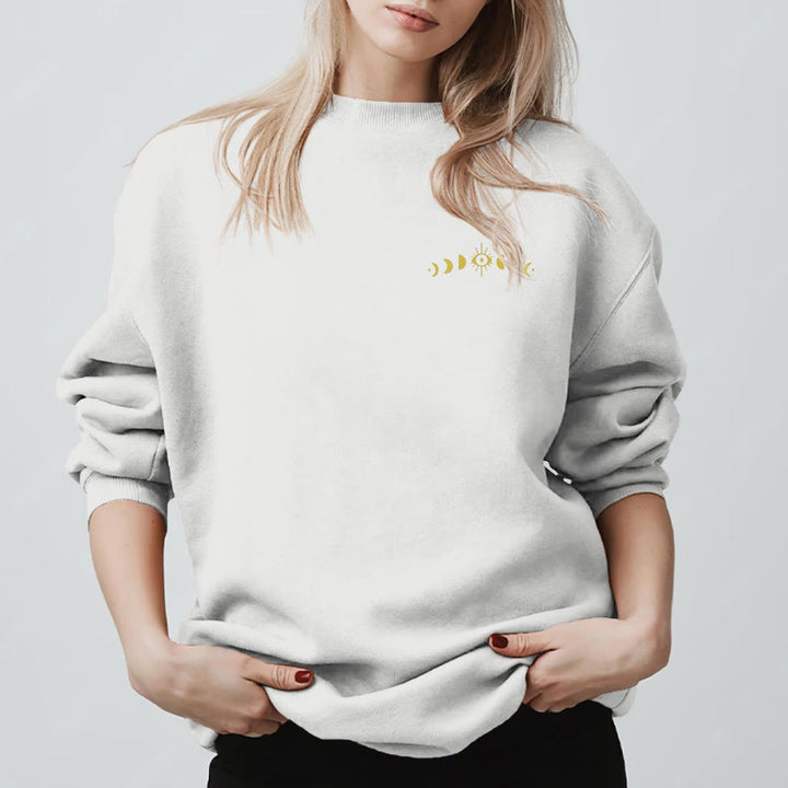 Olivenorma Layered Evil Eye Moon Phases Sweatshirt - image 6