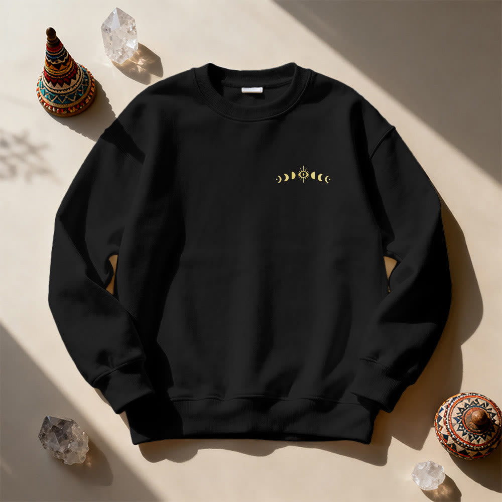 Olivenorma Layered Evil Eye Moon Phases Sweatshirt - image 8