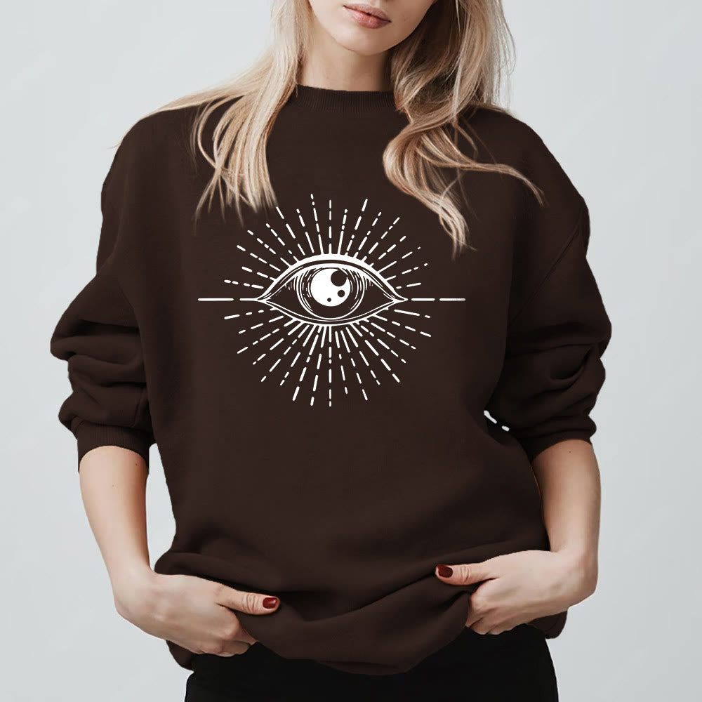 Olivenorma Spiritual Evil Eye Sunburst Sweatshirt  - image 10
