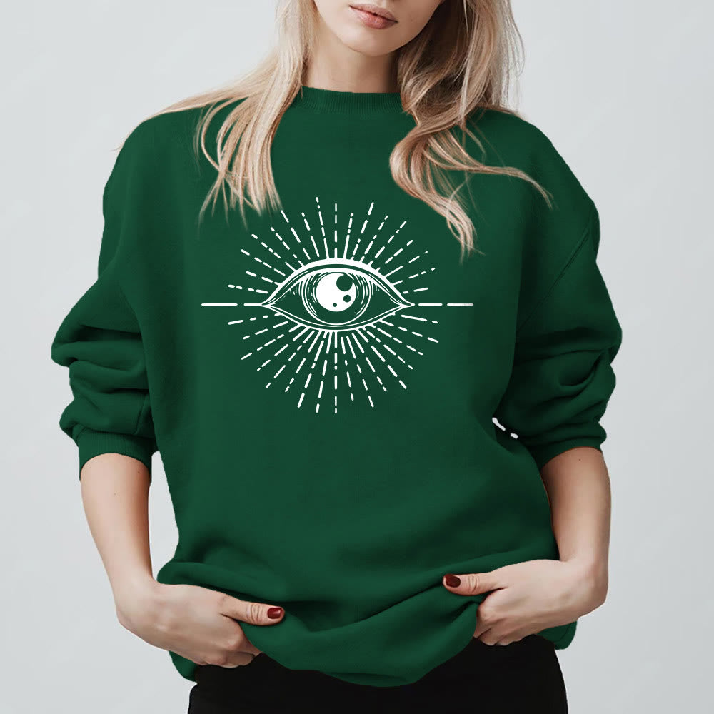 Olivenorma Spiritual Evil Eye Sunburst Sweatshirt  - image 1