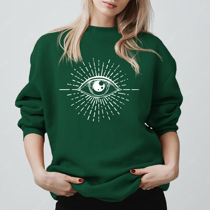 Olivenorma Spiritual Evil Eye Sunburst Sweatshirt  - image 1
