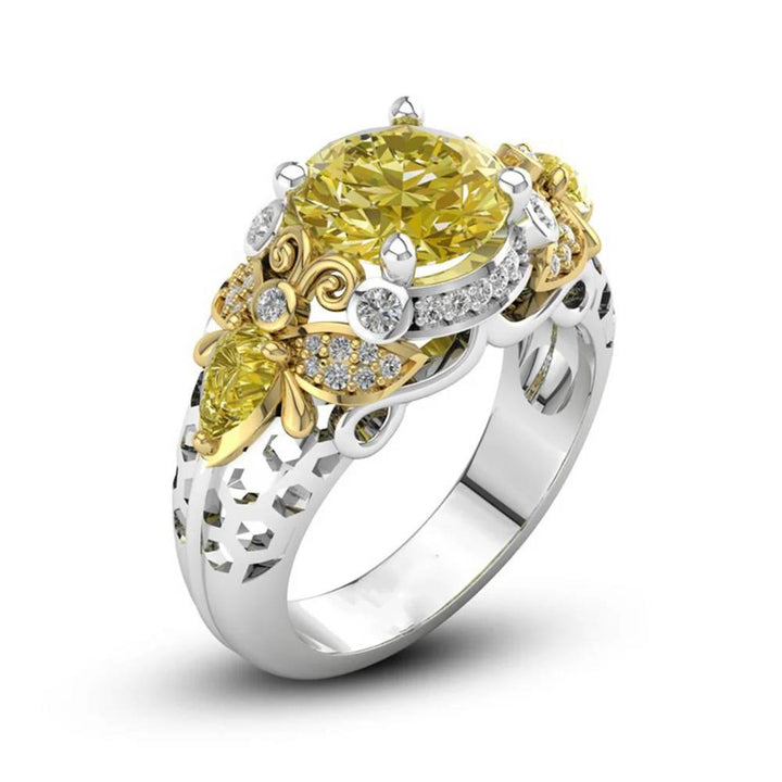 FREE Today: Save The Bees - Citrine Zircon Queen Bee Citrine Ring - image 8