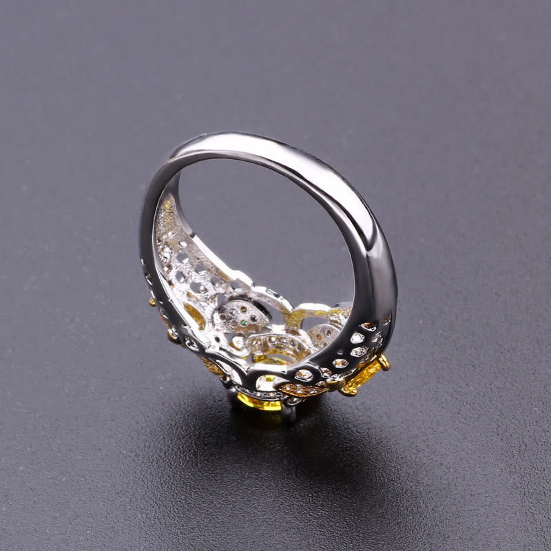 FREE Today: Save The Bees - Citrine Zircon Queen Bee Citrine Ring - image 5