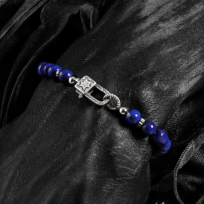 Olivenorma Imperial Blue Lapis Lazuli Beaded Bracelet - image 4