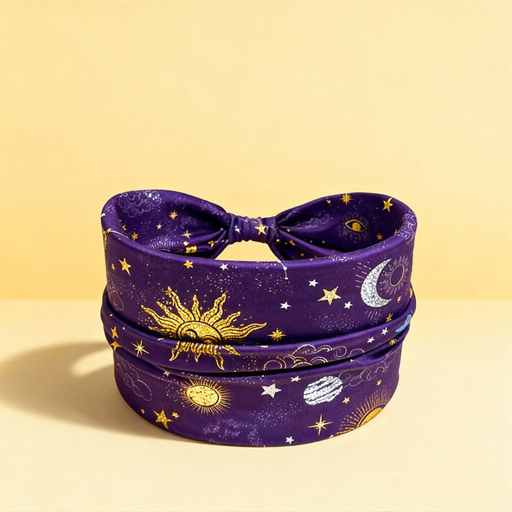 Olivenorma Boho Moon & Star  Adjustable Yoga Headband - 2 - image 2