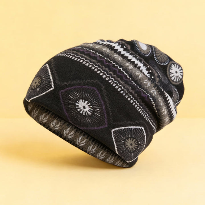 Olivenorma Street Style Vintage Geometric& Sunflower Adjustable Headband - Black - image 4
