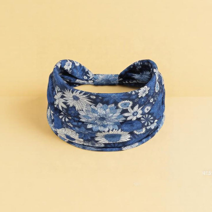 Olivenorma Boho Colorful Floral Print Adjustable Sports Headband - 17 - image 18