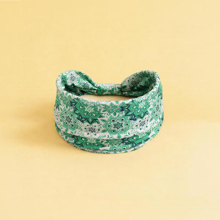 Olivenorma Boho Colorful Floral Print Adjustable Sports Headband - 8 - image 9
