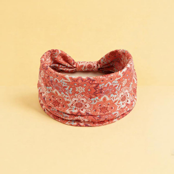 Olivenorma Boho Colorful Floral Print Adjustable Sports Headband - 1 - image 0