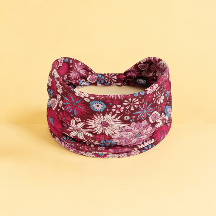 Olivenorma Boho Colorful Floral Print Adjustable Sports Headband - 19 - image 20