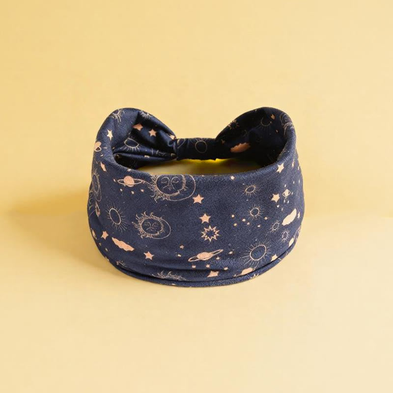 Olivenorma Boho Evil Eye & Sun Printed Adjustable Yoga Headband - Sun - image 2