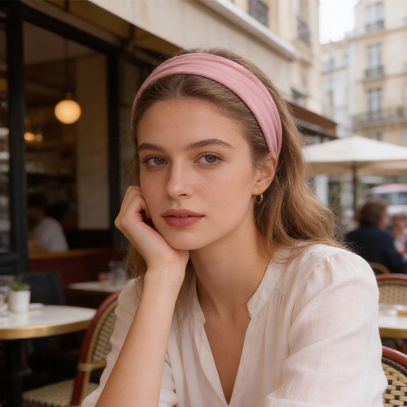 Olivenorma Boho Solid Wide Stretchy Sports Yoga Headband - image 1