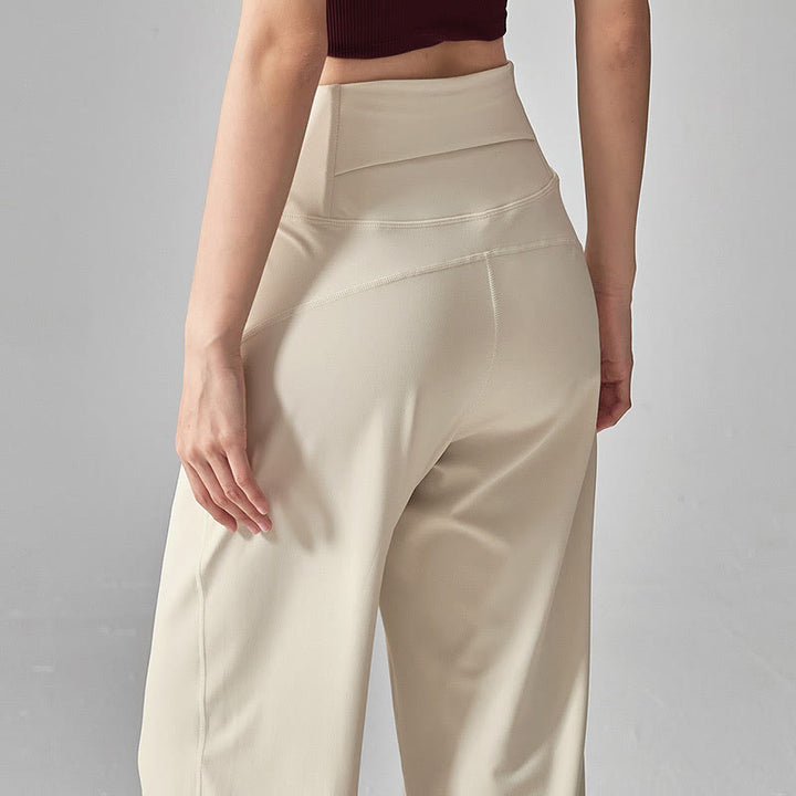 Olivenorma Plain Color High-Waist  Soft Drape Yoga Pants - image 1
