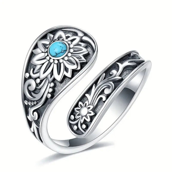 FREE Today: Adjustable Vintage Lotus Flower Ring - Adjustable - image 0