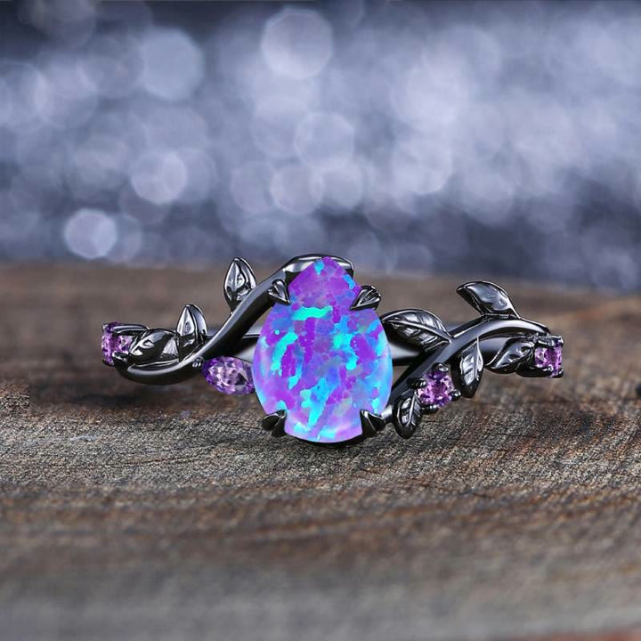 FREE Today: Mystic Purple Opal Oval Ring - image 9