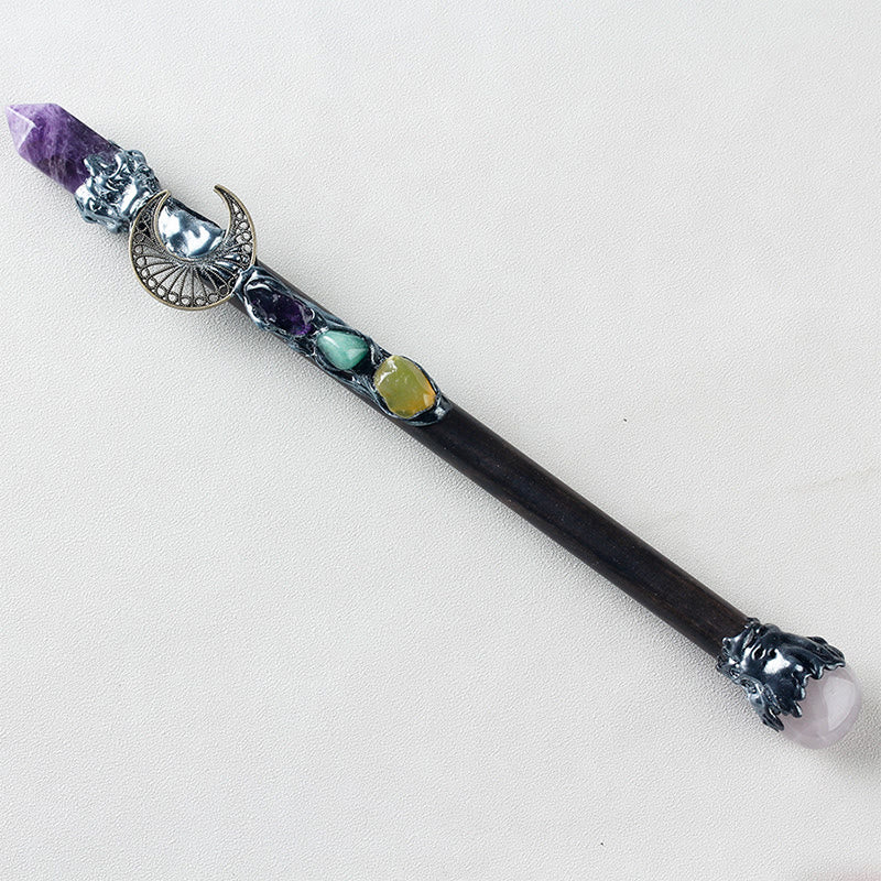 Olivenorma Amethyst Torch-shaped Crystal Wands - Moon - image 5
