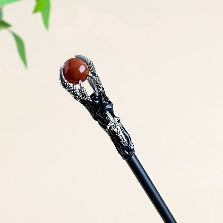 Olivenorma Natural Gemstone Dragon Claw-shaped Crystal Wands - Red Agate - image 13