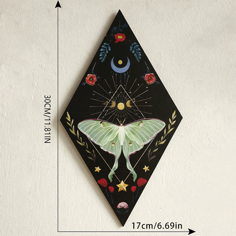 Olivenorma Wooden Rhombus Butterfly Crystal Shelf - E - image 5