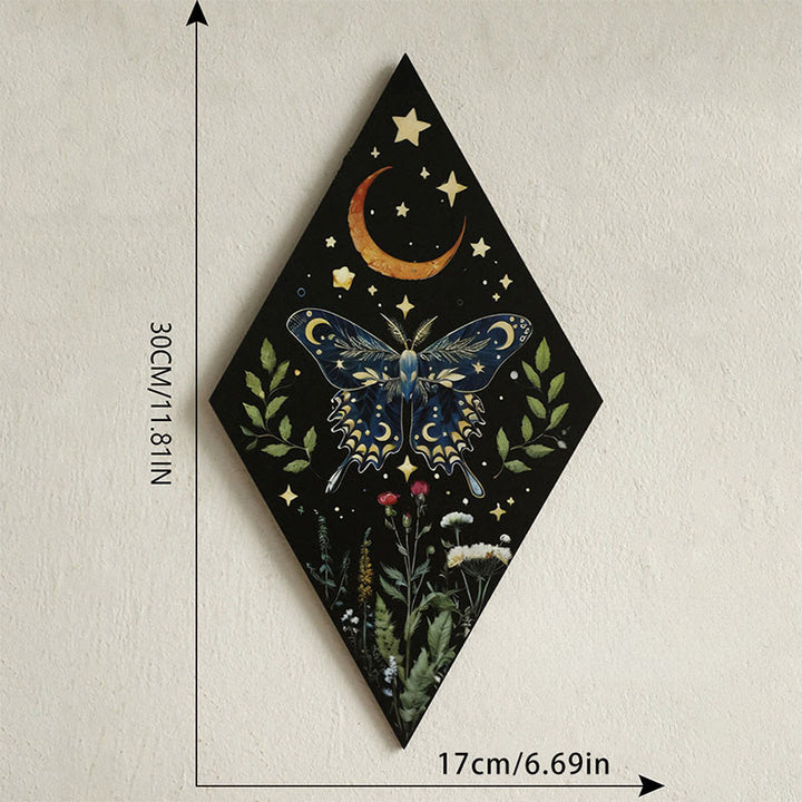 Olivenorma Wooden Rhombus Butterfly Crystal Shelf - D - image 4