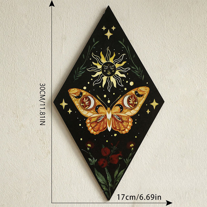 Olivenorma Wooden Rhombus Butterfly Crystal Shelf - B - image 2