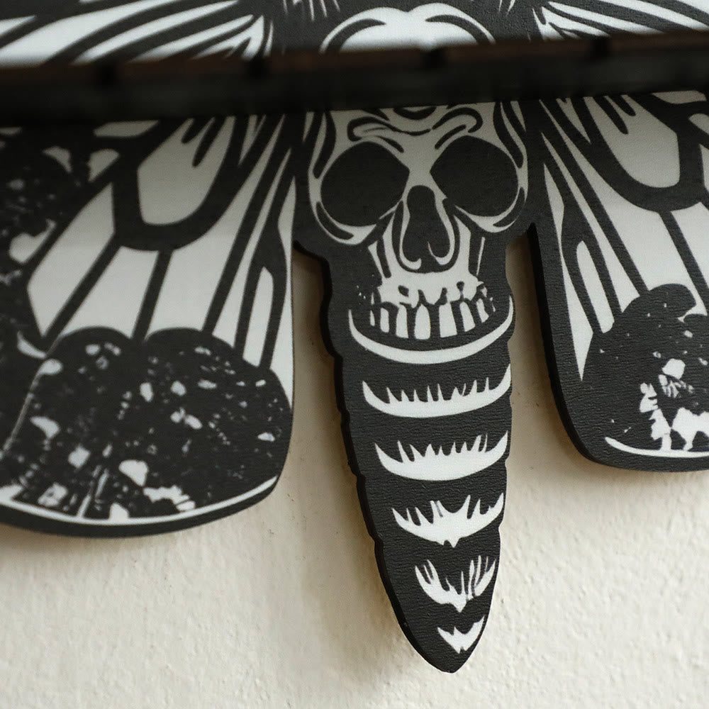 Olivenorma Wooden Moth&Skull Crystal Shelf - image 3