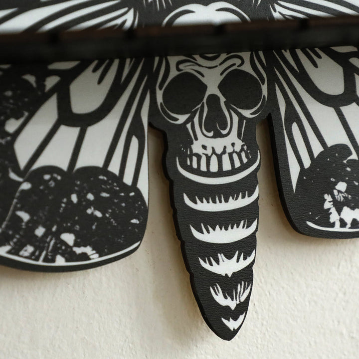 Olivenorma Wooden Moth&Skull Crystal Shelf - image 3