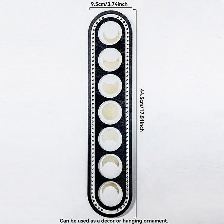 Olivenorma Wooden Boho Oval Multi-Layer Crystal Shelf - B - image 3