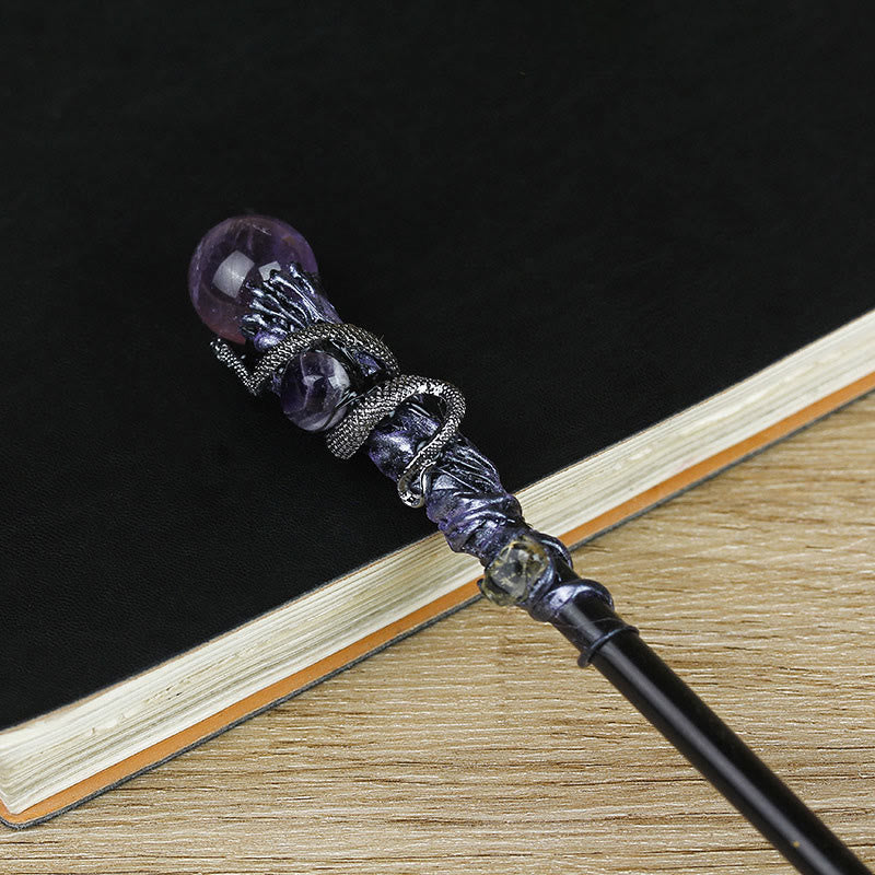 Olivenorma Natural Gemstone Magic Crystal Wands - Amethyst - image 1