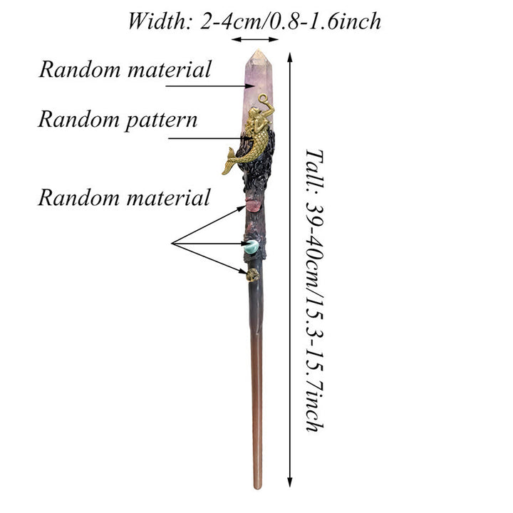 Olivenorma Zauberstäbe aus natürlichen Edelsteinen - image 17