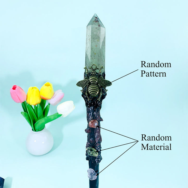 Olivenorma Zauberstäbe aus natürlichen Edelsteinen - Rauchquarz - image 7