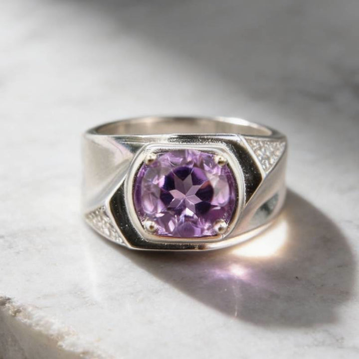 FREE Today: Amethyst Zircon Elegant Engagement Ring - image 8